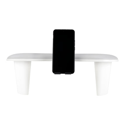 MOMO Croissant manicure rest with mobile phone holder grey