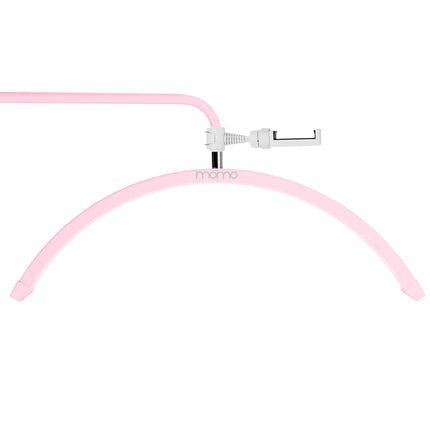 Momo Glow MX6 Schaduwloze Wimperlamp Roze 36 W met Telefoonhouder en Afstandsbediening