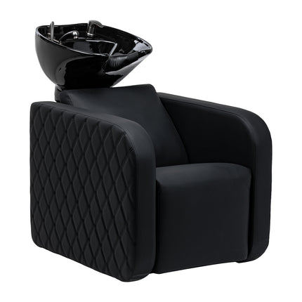 Electric hairdressing wash unit with massage function Gabbiano Sylvia Plus black