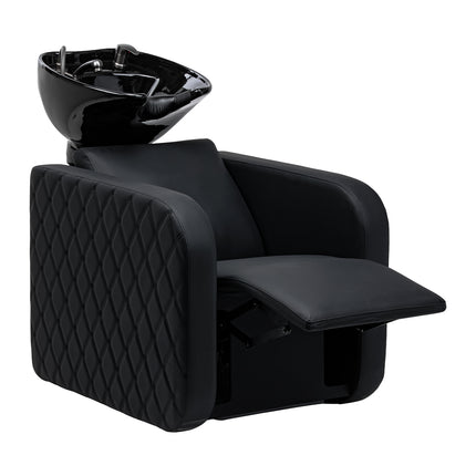 Electric hairdressing wash unit with massage function Gabbiano Sylvia Plus black