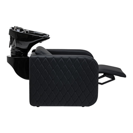 Electric hairdressing wash unit with massage function Gabbiano Sylvia Plus black
