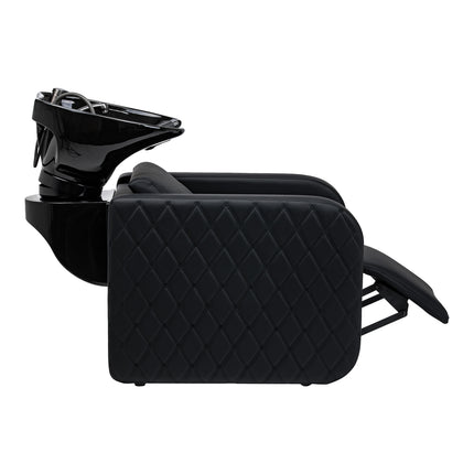 Electric hairdressing wash unit with massage function Gabbiano Sylvia Plus black