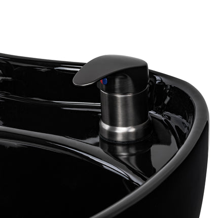 Electric hairdressing wash unit with massage function Gabbiano Sylvia Plus black