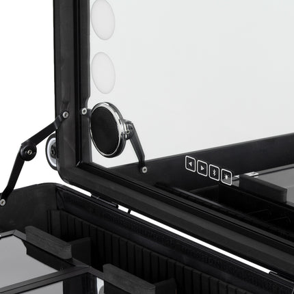 Portable speaker stand with speakers Plus black