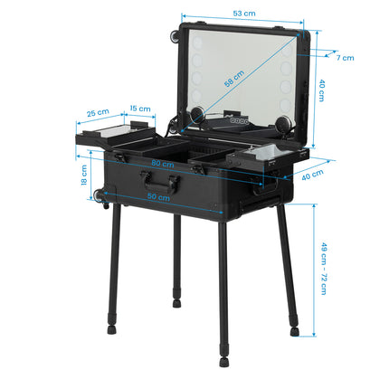 Portable speaker stand with speakers Plus black