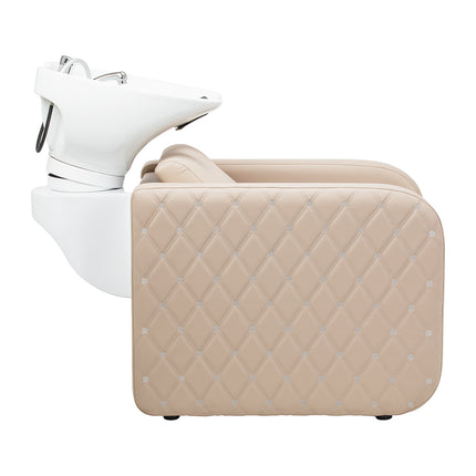 Electric hairdressing wash unit with massage function Gabbiano Sylvia Plus beige