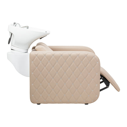 Electric hairdressing wash unit with massage function Gabbiano Sylvia Plus beige