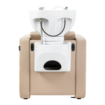 Electric hairdressing wash unit with massage function Gabbiano Sylvia Plus beige