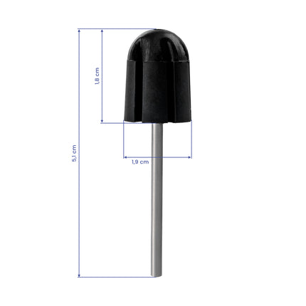 Pedicure set of 5 filters for the EXO drill, 13mm rubber holder, EXO Med Cap caps