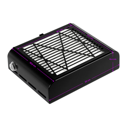 Momo J-23 Cassette Nagelstofafzuiger Zwart 40 W met Verwisselbaar Filter voor Manicure en Pedicure