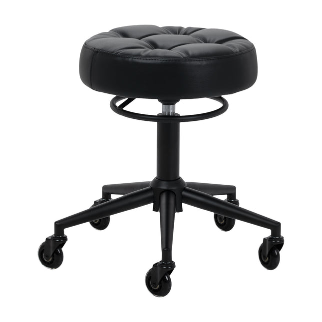 Tabouret de coiffure Gabbiano D054 noir avec base noire – photo 1