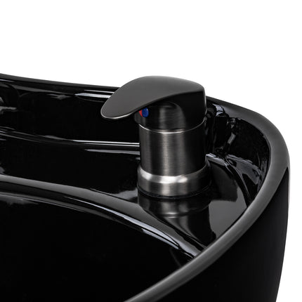 Electric hairdressing wash unit with massage function Gabbiano Ines black