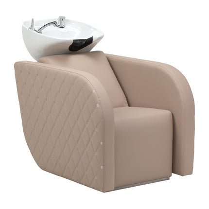 Electric hairdressing wash unit with massage function Gabbiano Ines beige
