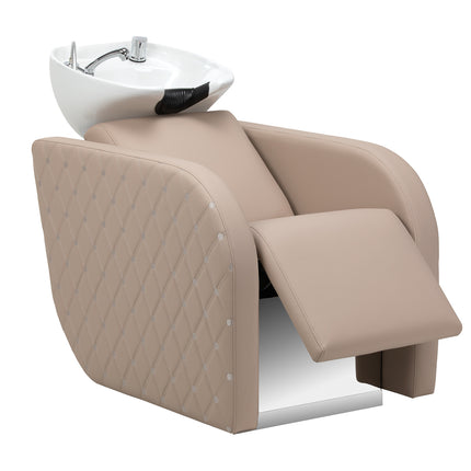 Electric hairdressing wash unit with massage function Gabbiano Ines beige