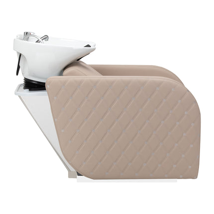 Electric hairdressing wash unit with massage function Gabbiano Ines beige