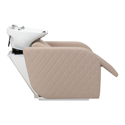 Electric hairdressing wash unit with massage function Gabbiano Ines beige