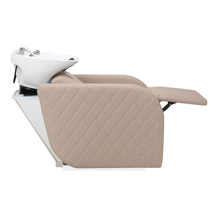 Electric hairdressing wash unit with massage function Gabbiano Ines beige