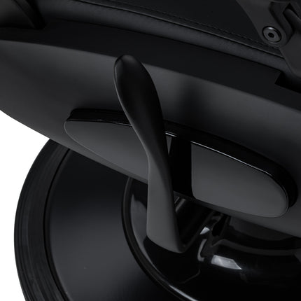 Barber chair with massage function Gabbiano Francesco black with a black base