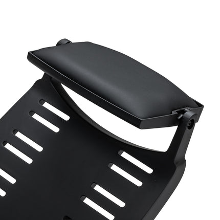 Barber chair with massage function Gabbiano Francesco black with a black base