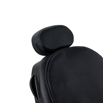 Barber chair with massage function Gabbiano Francesco black with a black base