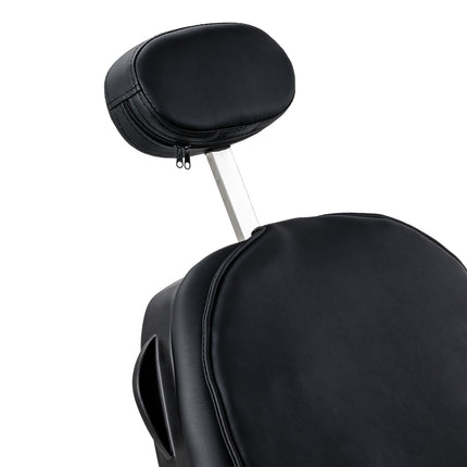 Barber chair with massage function Gabbiano Francesco black with a black base