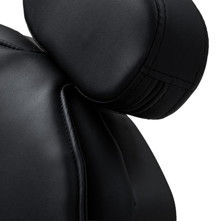 Barber chair with massage function Gabbiano Francesco black with a black base