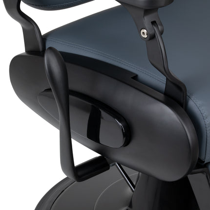 Barber's chair Gabbiano Francesco graphite with a black base second class