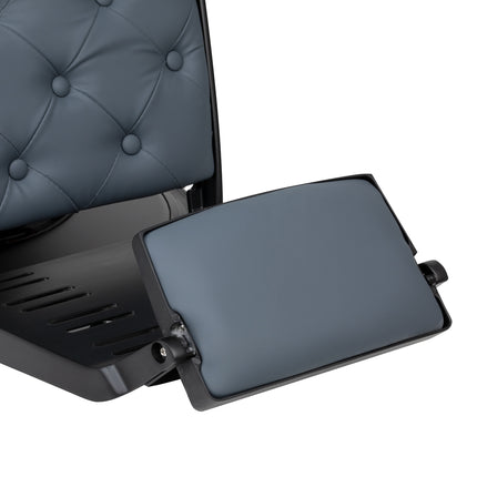 Barber's chair Gabbiano Francesco graphite with a black base second class