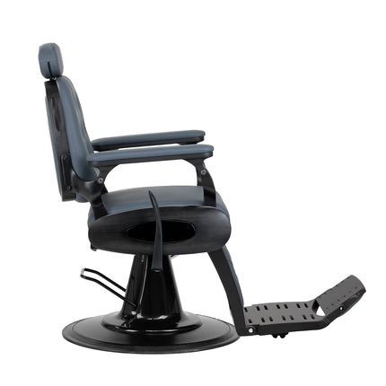 Barber chair Gabbiano Francesco graphite with brushed frame second class