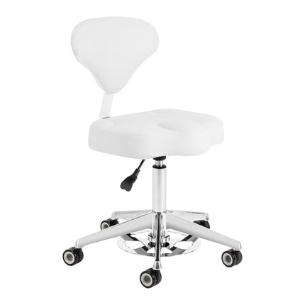 Cosmetic stool Azzurro 156-F bump-up snow-white
