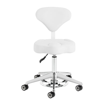 Cosmetic stool Azzurro 156-F bump-up snow-white