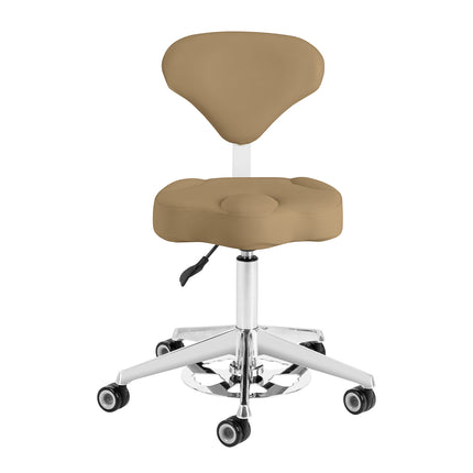 Cosmetic stool Azzurro 156-F bump-up beige