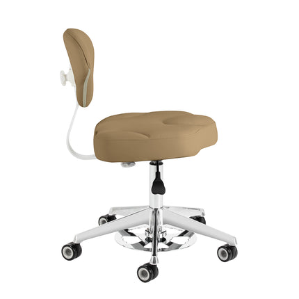 Cosmetic stool Azzurro 156-F bump-up beige