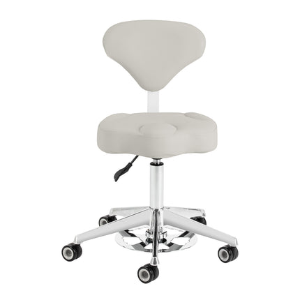Cosmetic stool Azzurro 156-F bump-up grey