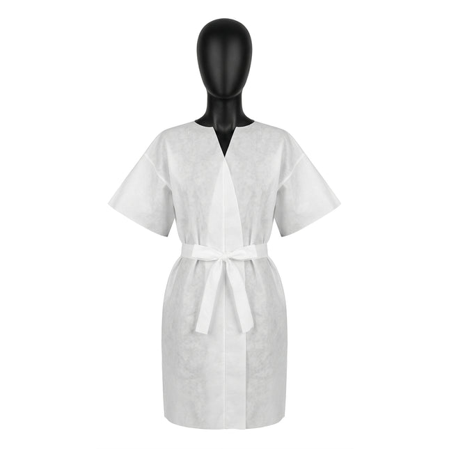 Disposable short sleeve bathrobe 10 pcs