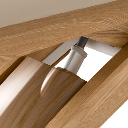 Sillon Siesta table de soins SPA électrique – beige, piètement bois clair – photo 13