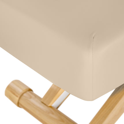 Sillon Siesta table de soins SPA électrique – beige, piètement bois clair – photo 15
