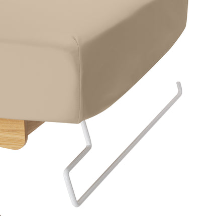 Sillon Siesta table de soins SPA électrique – beige, piètement bois clair – photo 17