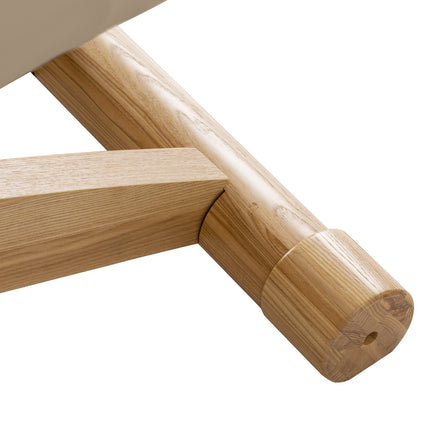 Sillon Siesta table de soins SPA électrique – beige, piètement bois clair – photo 19