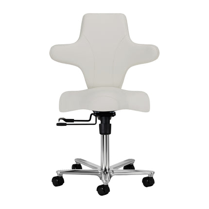 Azzurro Special 152 taboret kosmetyczny z oparciem – szary – zdjęcie 2