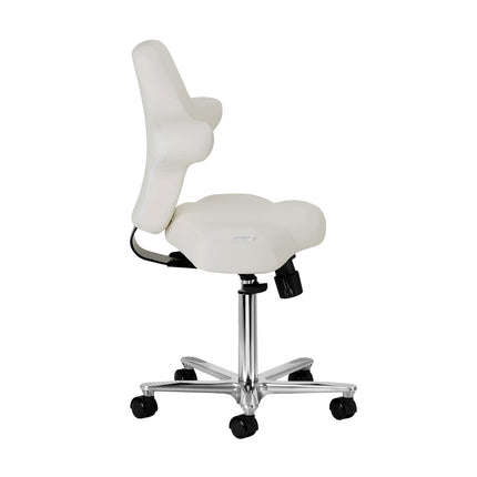Azzurro Special 152 taboret kosmetyczny z oparciem – szary – zdjęcie 4
