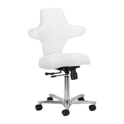 Azzurro Special 152 ergonomiczny taboret kosmetyczny – śnieżnobiały – zdjęcie 1