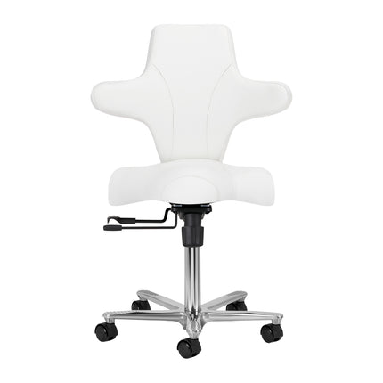 Azzurro Special 152 ergonomiczny taboret kosmetyczny – śnieżnobiały – zdjęcie 2