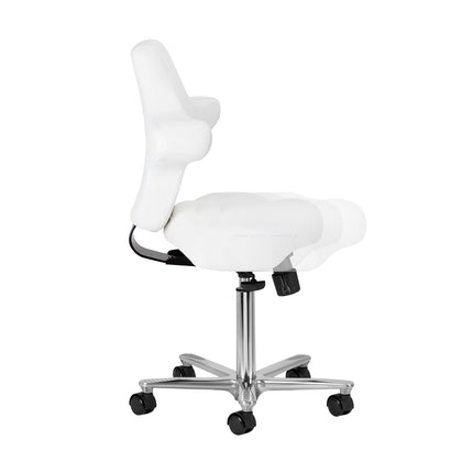 Azzurro Special 152 ergonomiczny taboret kosmetyczny – śnieżnobiały – zdjęcie 5