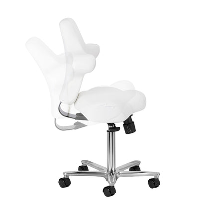 Azzurro Special 152 ergonomiczny taboret kosmetyczny – śnieżnobiały – zdjęcie 6