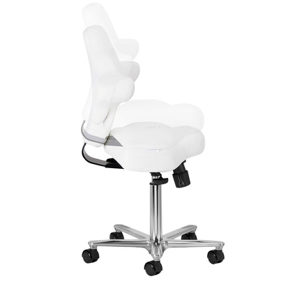 Azzurro Special 152 ergonomiczny taboret kosmetyczny – śnieżnobiały – zdjęcie 7