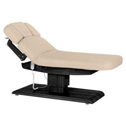 Sillon Relax table de soins SPA électrique – beige, piètement noir – photo 2