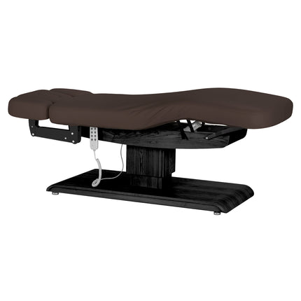 Sillon Relax table de soins SPA électrique – marron foncé, piètement noir – photo 3
