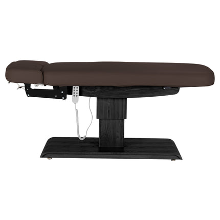Sillon Relax table de soins SPA électrique – marron foncé, piètement noir – photo 6