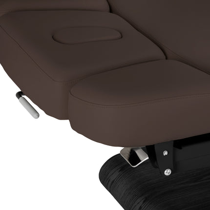 Sillon Relax table de soins SPA électrique – marron foncé, piètement noir – photo 9
